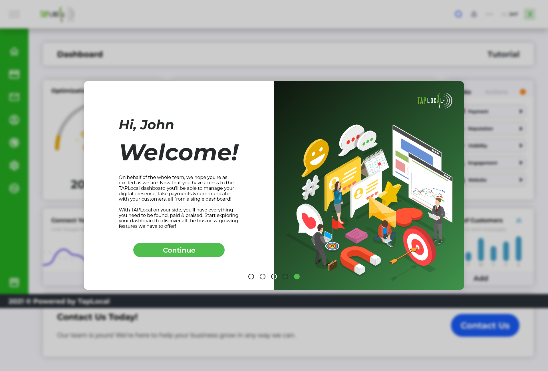 Onboarding: welcome screen