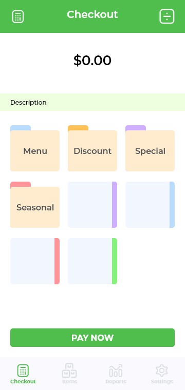 POS sale screen